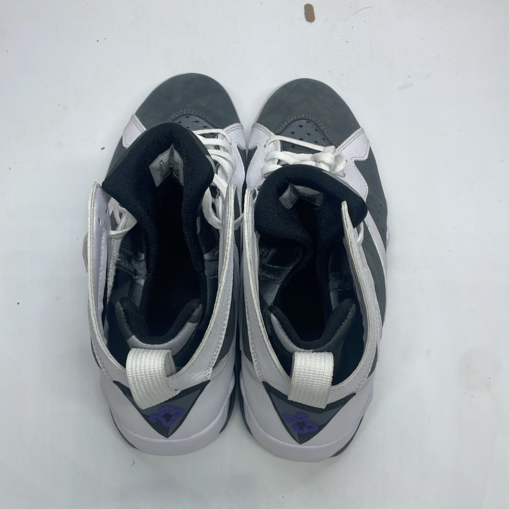 Men’s Air Jordan 7 Retro White/Gray/Purple CU9307-100 USED Size 9.5 without box - Picture 5 of 11